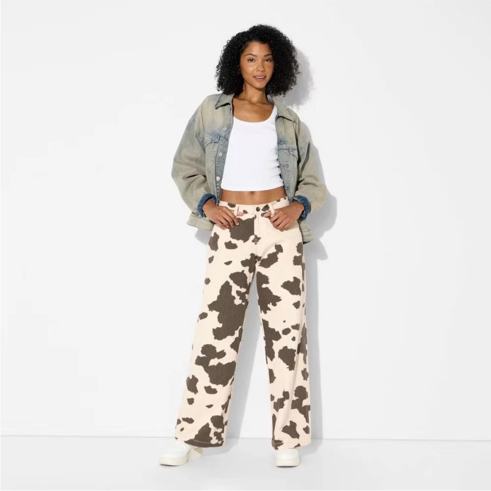 Women's High-Rise Straight Leg Pants - Wild Fable - Picture 1 of 3